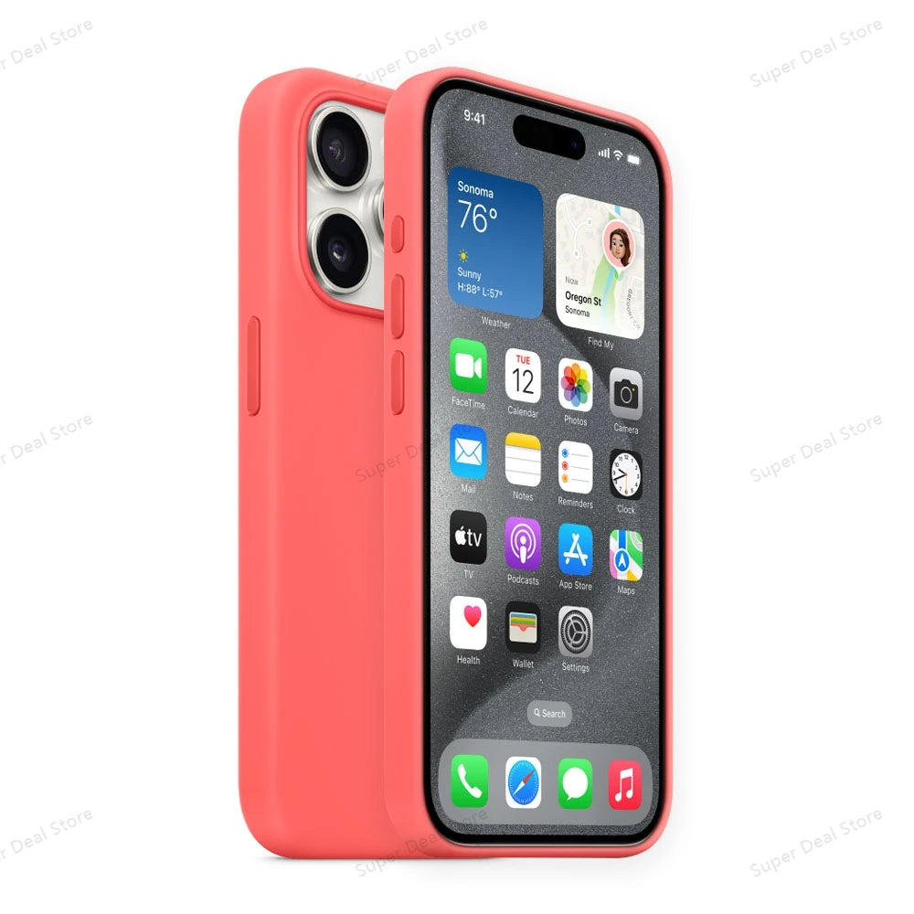 Original Apple Silicone Case For iPhone 15 Pro Max With Magsafe Cover – MyshopDreams Original Apple Silicone Case For iPhone 15 Pro Max With Magsafe Cover – MyshopDreams
